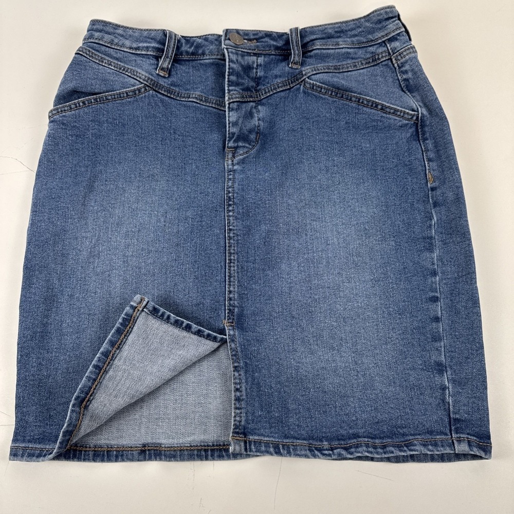 Shyanne Denim Skirt Womens M Blue Western Mini Stretch Jean‎ Skirt - Picture 3 of 10
